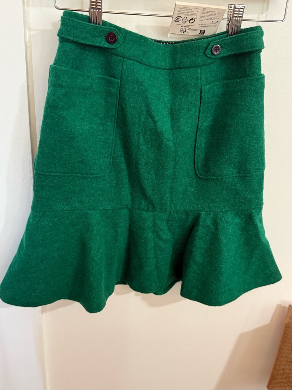 Anthropologie Maeve Tulip Wool Blend Skirt